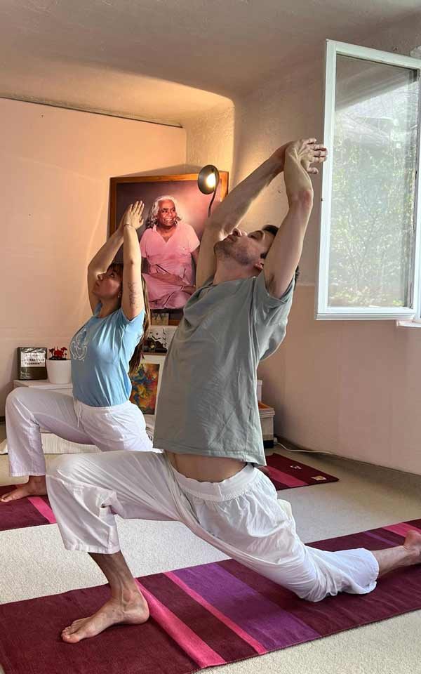 Yoga Asana Halbmond